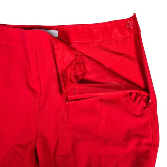 Primark Red Ruffle Pocket Dress Pants 6 - Picture 3 of 10